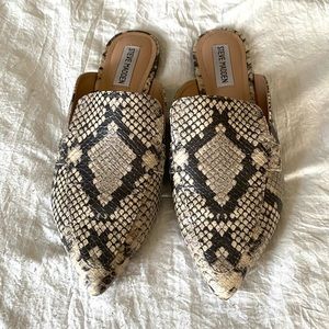 Steve Madden Snake Print Mules